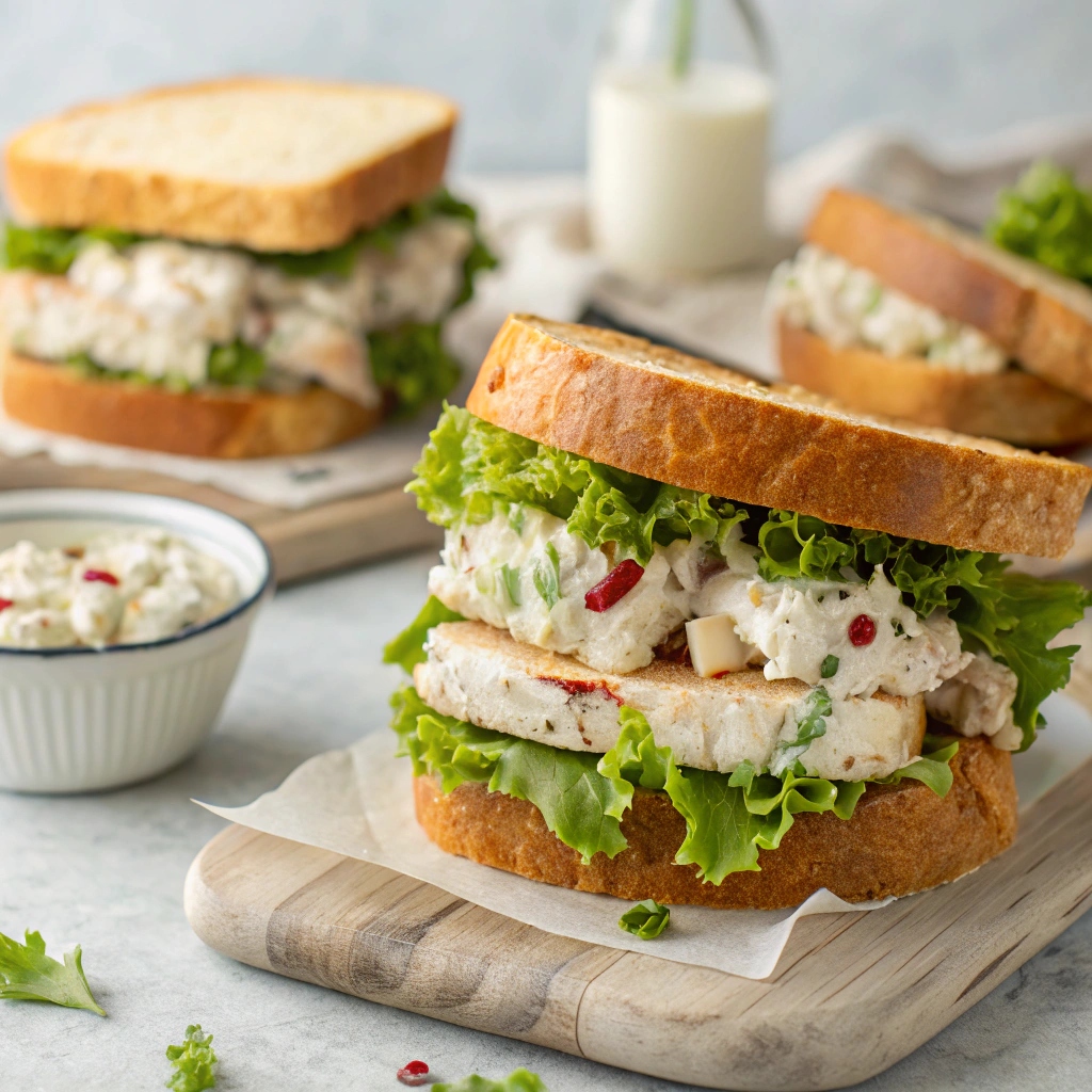 Mom’s Ranch Chicken Salad Sandwiches
