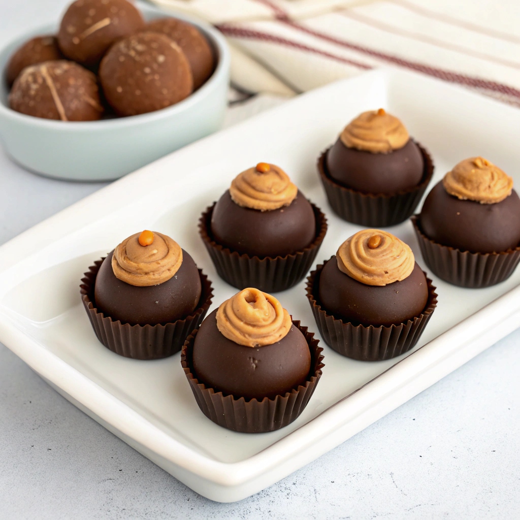 Chubby Hubby Buckeye Peanut Butter Truffles