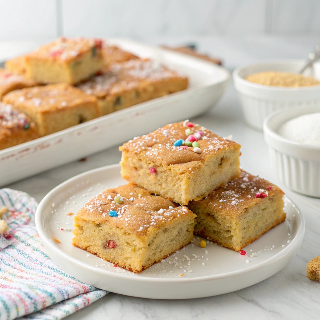 Cake Batter Blondies