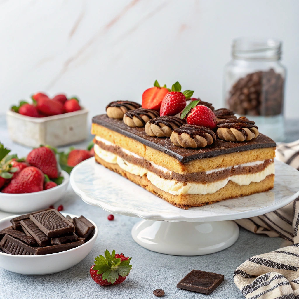No Bake Eclair Cake
