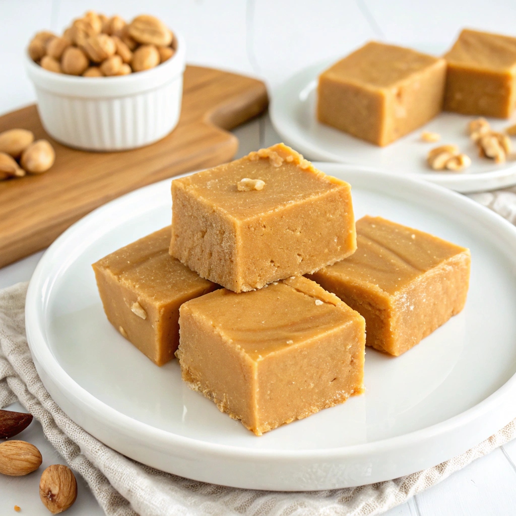 Two Ingredient Peanut Butter Fudge