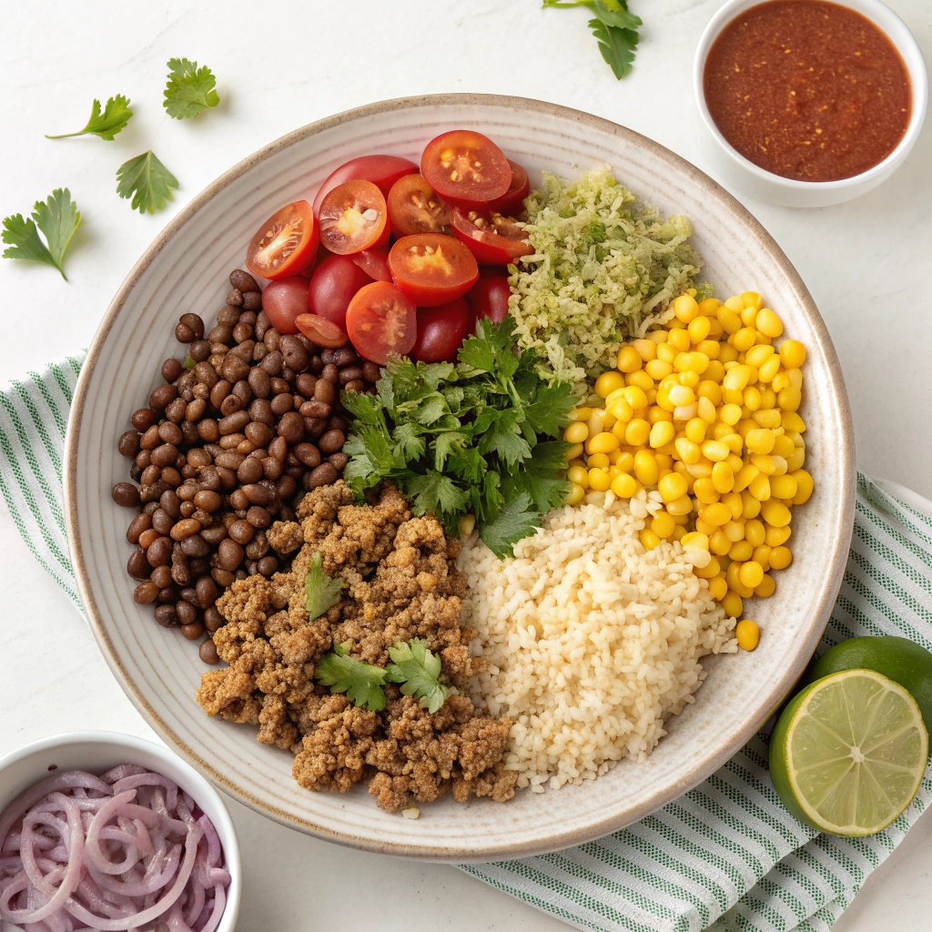 Tex-Mex Ground Turkey and Rice Skillet Ingredients