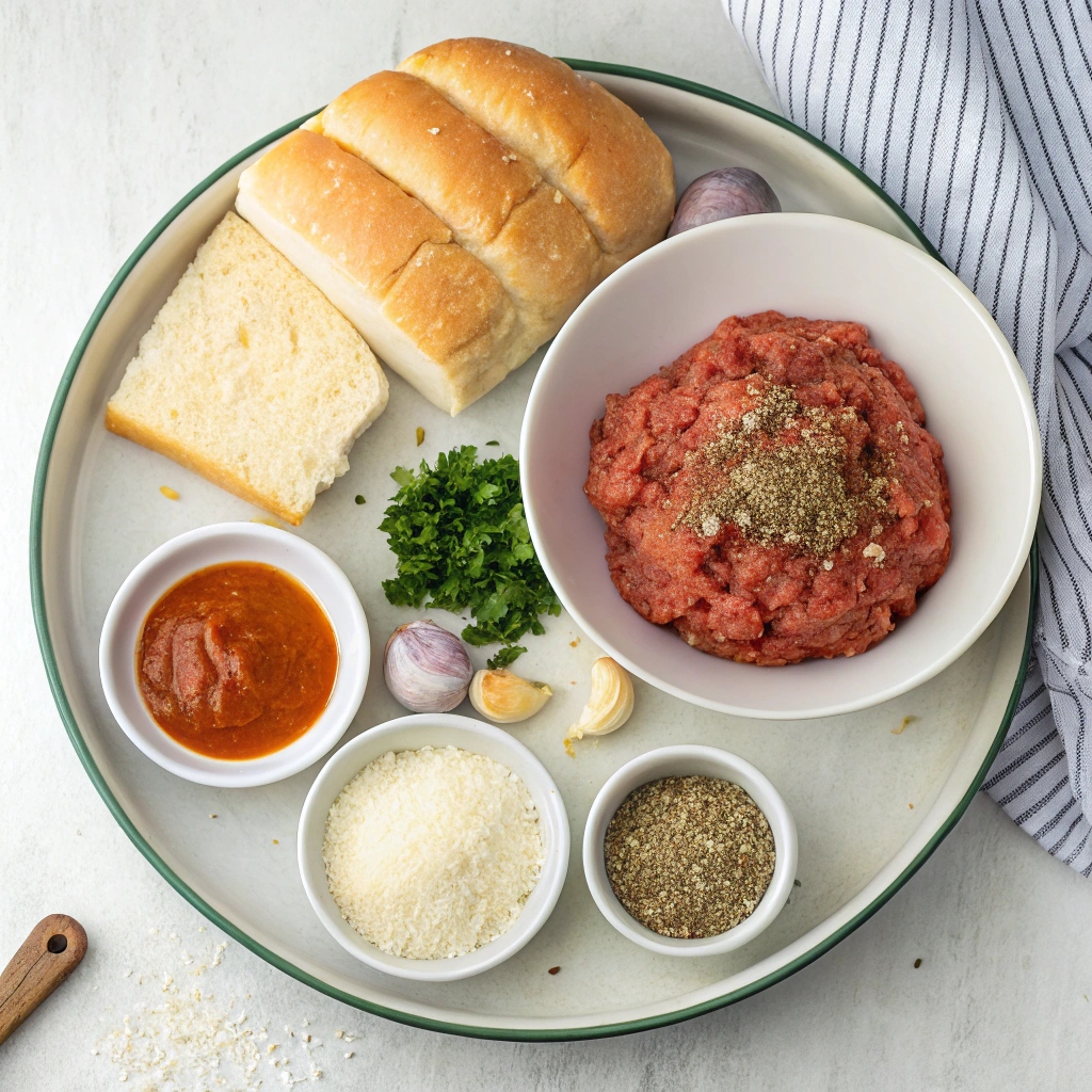 Homemade Turkey Meatball Subs Ingredients