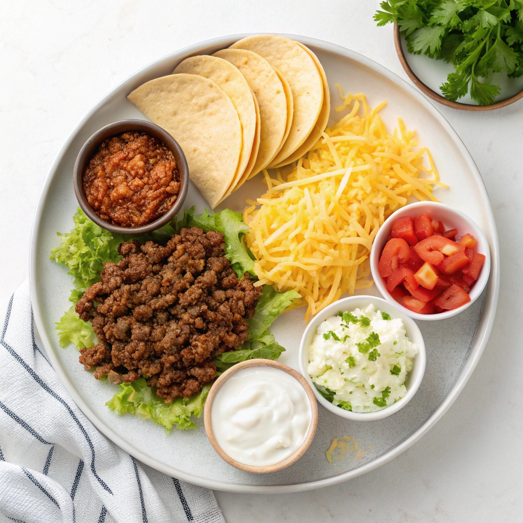 Homemade Ground Beef Crunchwrap Supreme (Taco Bell Copycat ) Ingredients