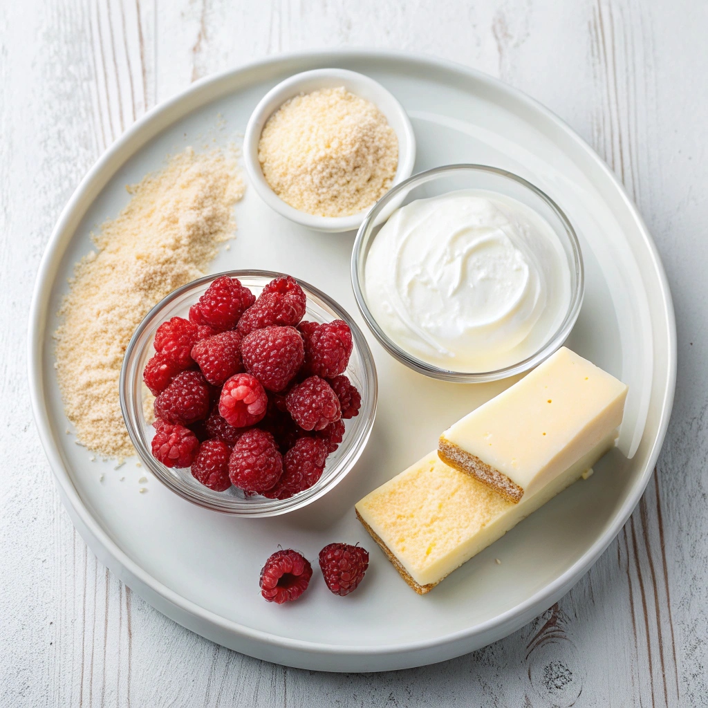 Raspberry Cheesecake Fluff Salad Ingredients