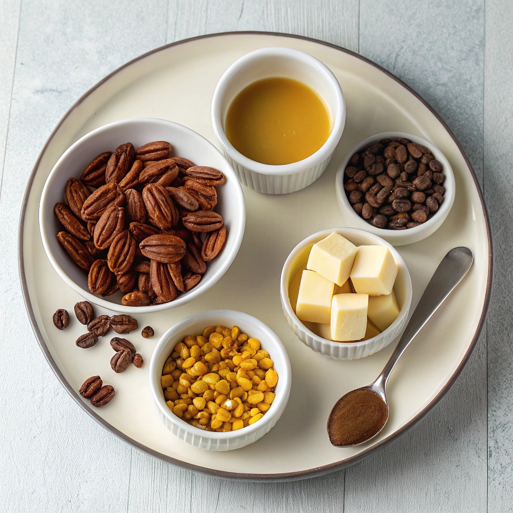Chocolate Caramel Pecan Turtles Ingredients
