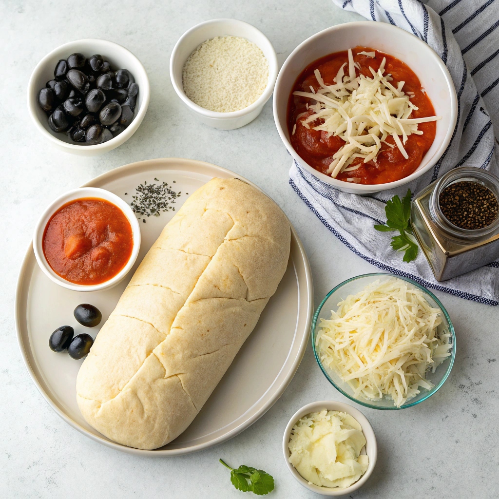 Cheesy Pizza Roll Ingredients