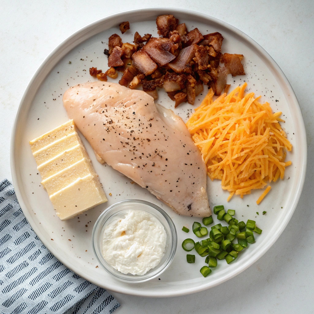 Easy Baked Crack Chicken Ingredients