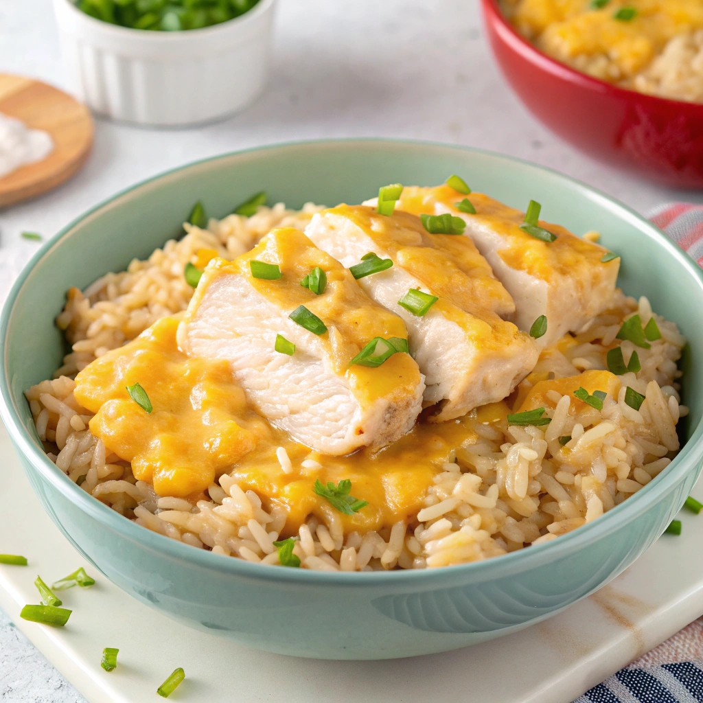 Instant Pot Cheesy Chicken and Rice