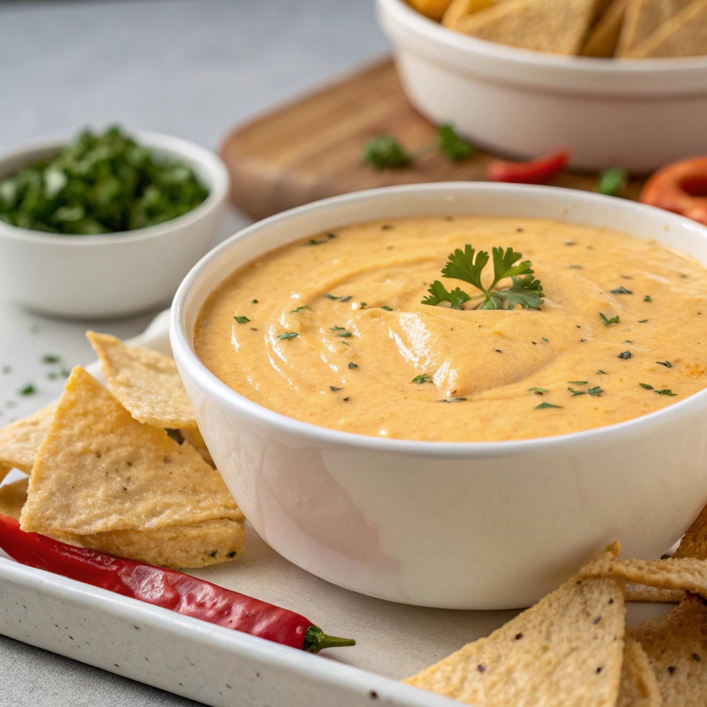2 Ingredient Cheesy Queso Dip