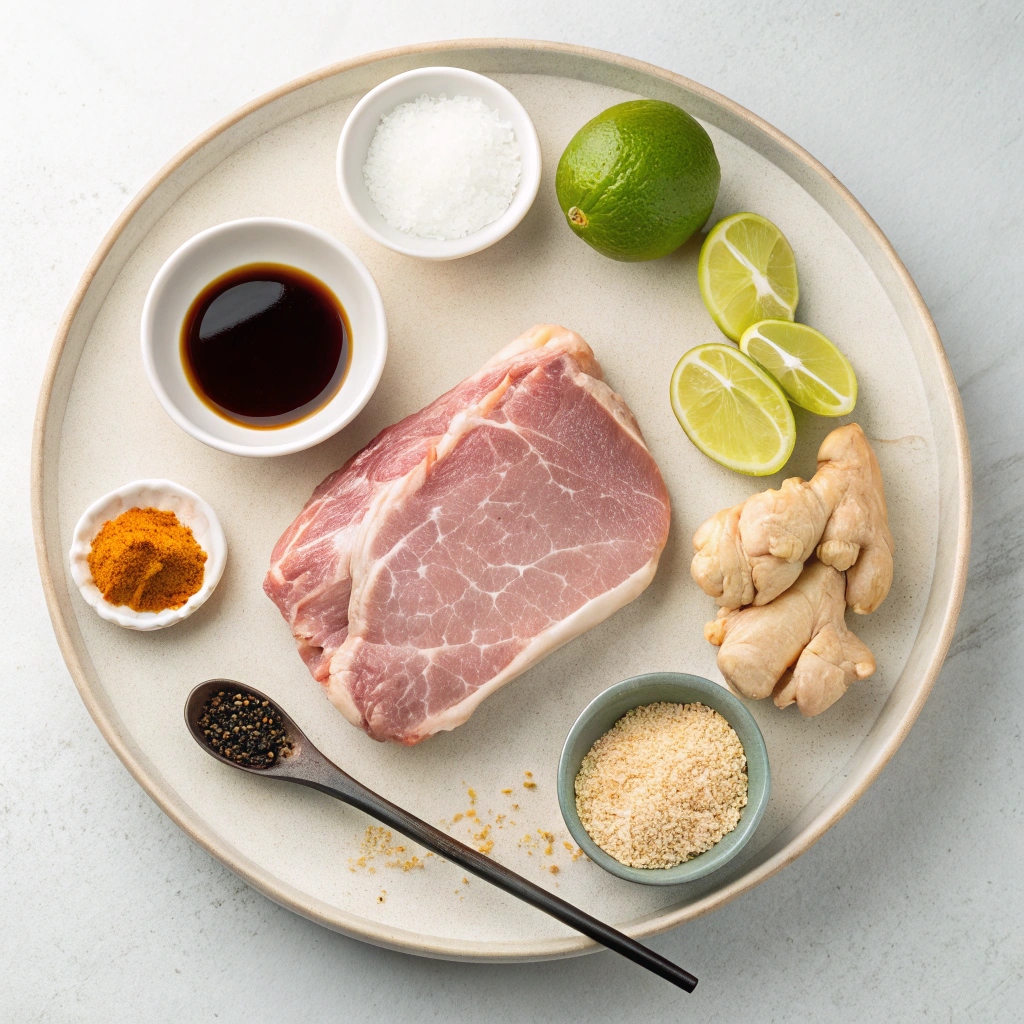 Slow Cooker Honey Garlic Pork Ingredients