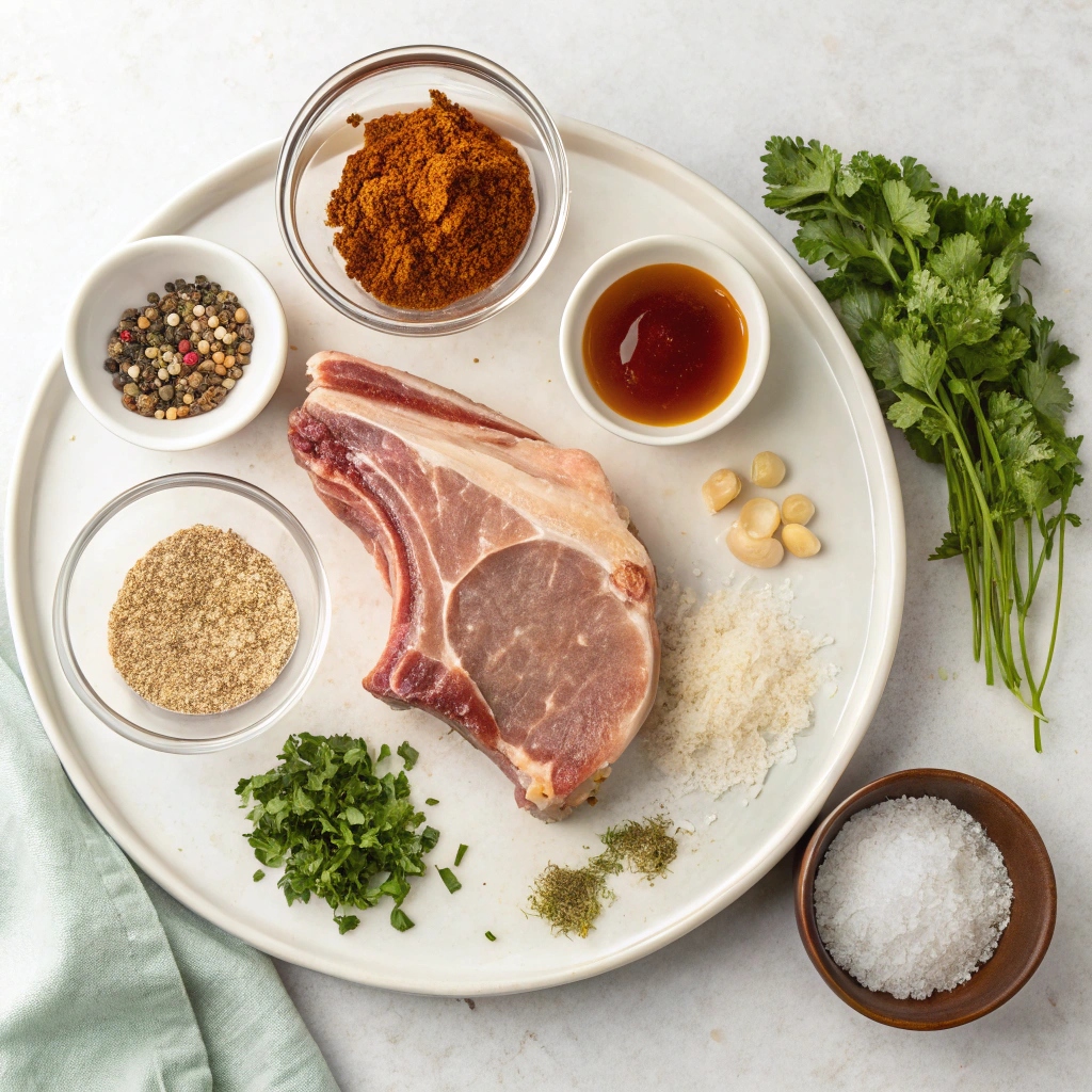 Easy Baked Maple Pork Chops Ingredients