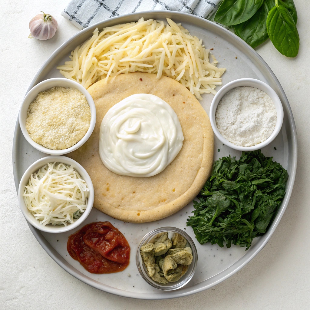 Spinach Artichoke Pizza Ingredients