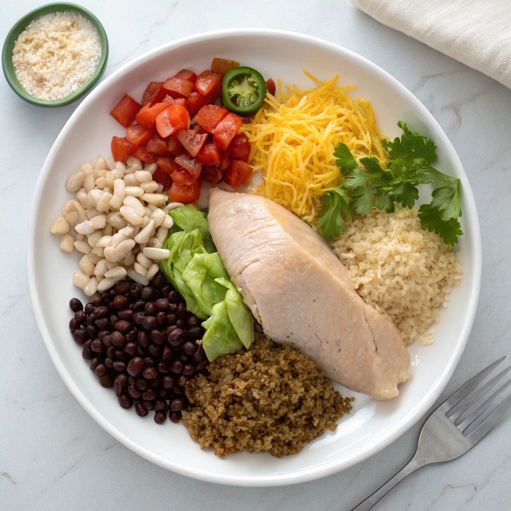 Instant Pot Healthy Chicken Burrito Bowls Ingredients