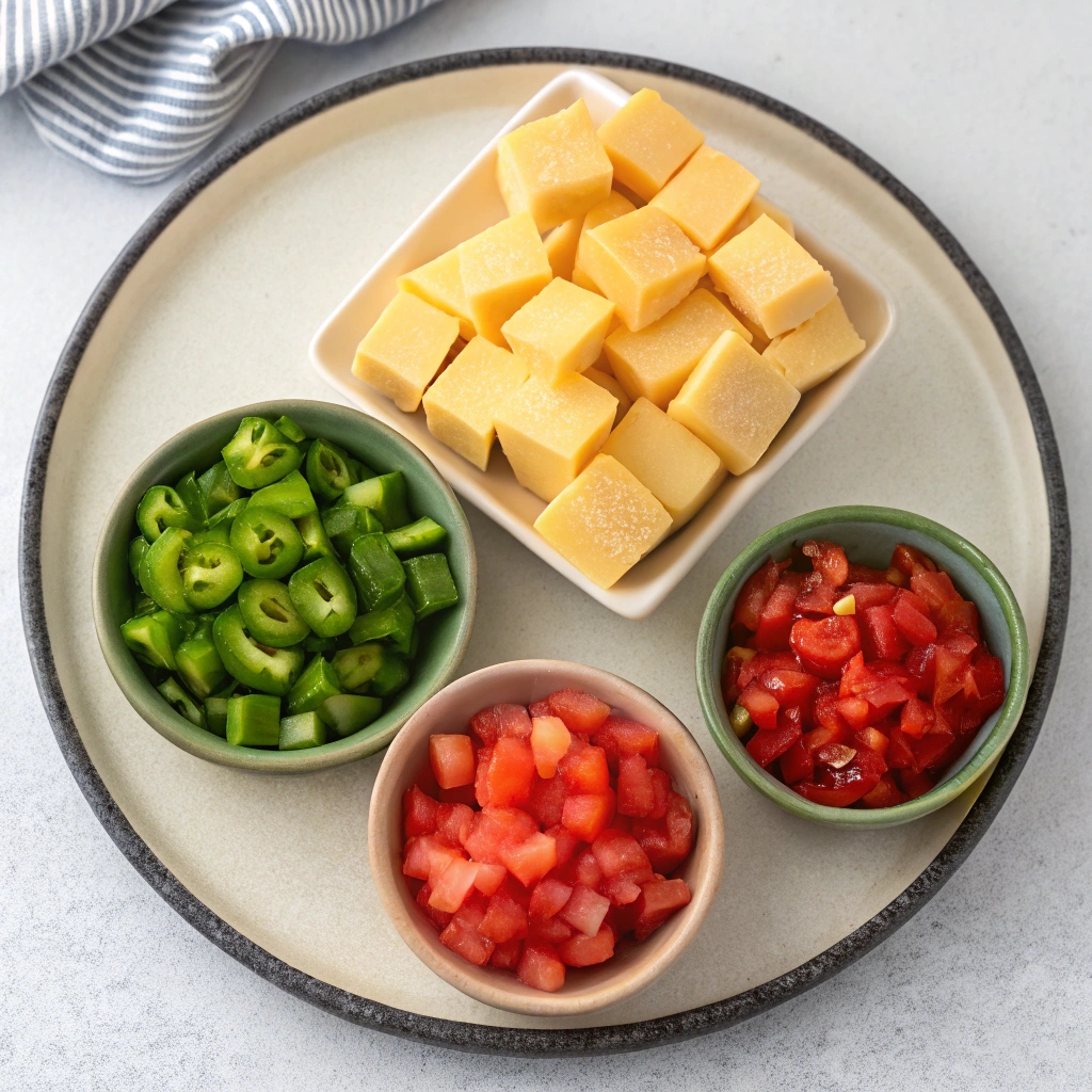 2 Ingredient Cheesy Queso Dip Ingredients