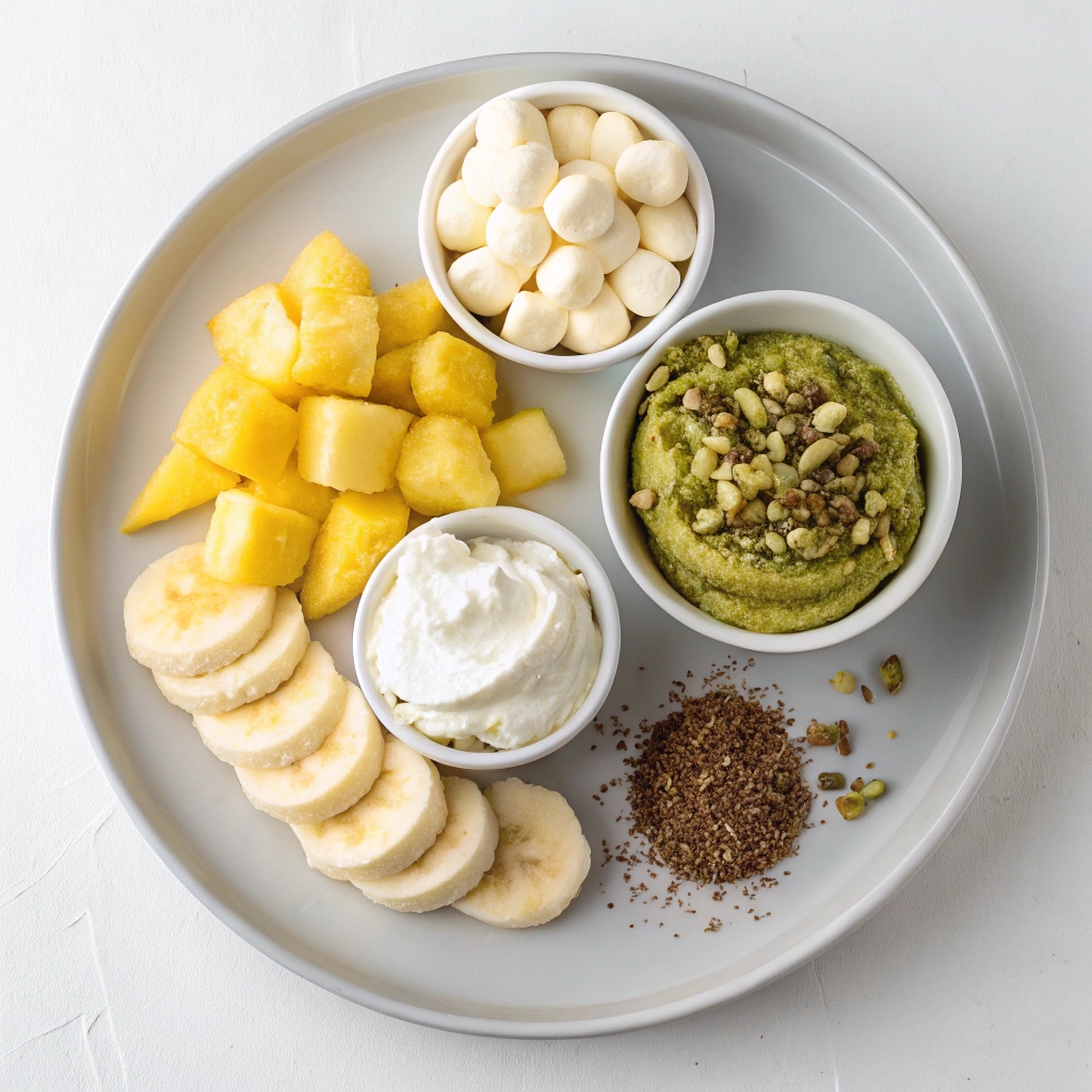 Ingredients of 5 Minute Pistachio Salad