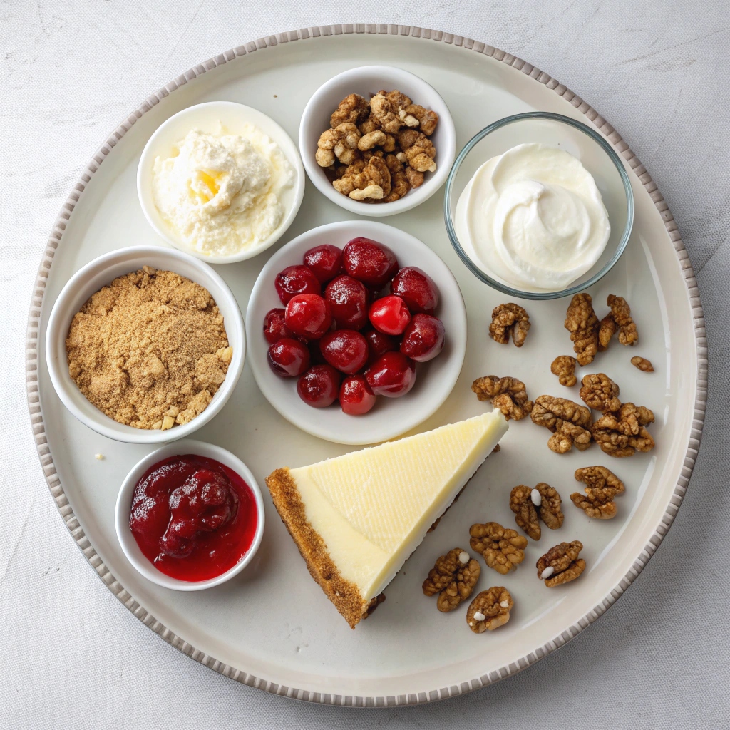 Ingredients of Creamy Cherry Whip Salad