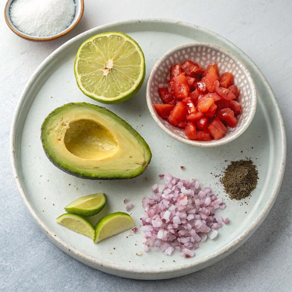 Ingredients of Easy Guacamole 