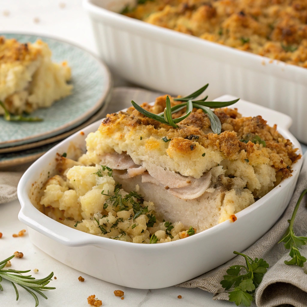 Leftover Thanksgiving Dinner Casserole