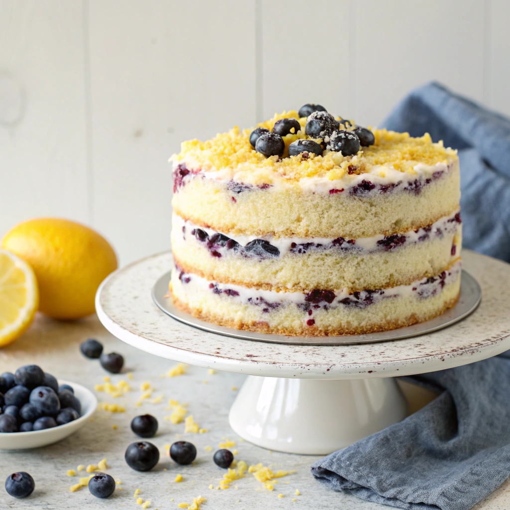 Lemon Blueberry Breakfast Cake