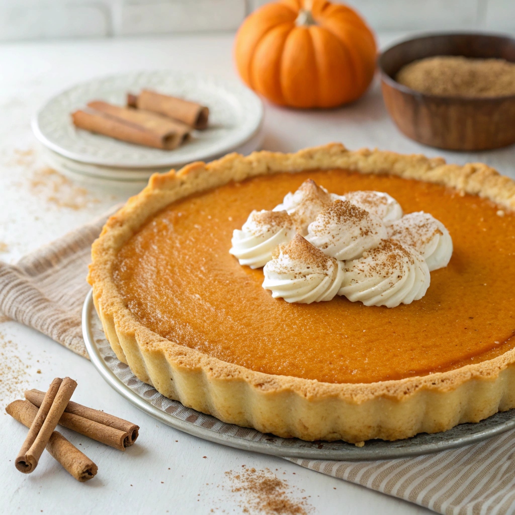 Homemade Fresh Pumpkin Pie