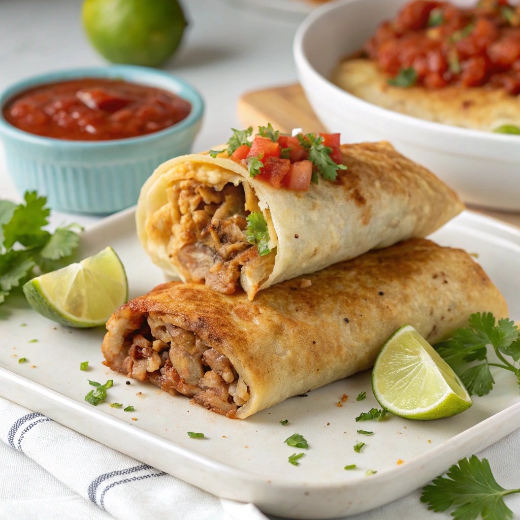 Baked Sweet Pork Chimichanga