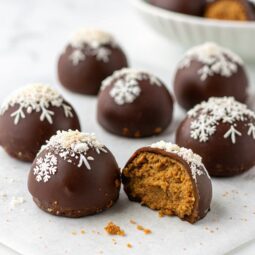 No Bake Gingerbread Cookie Truffles