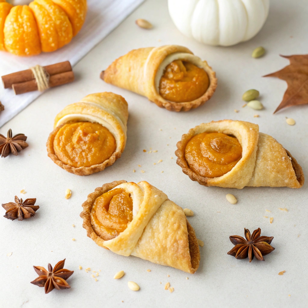 Mini Pumpkin Pie Crescents