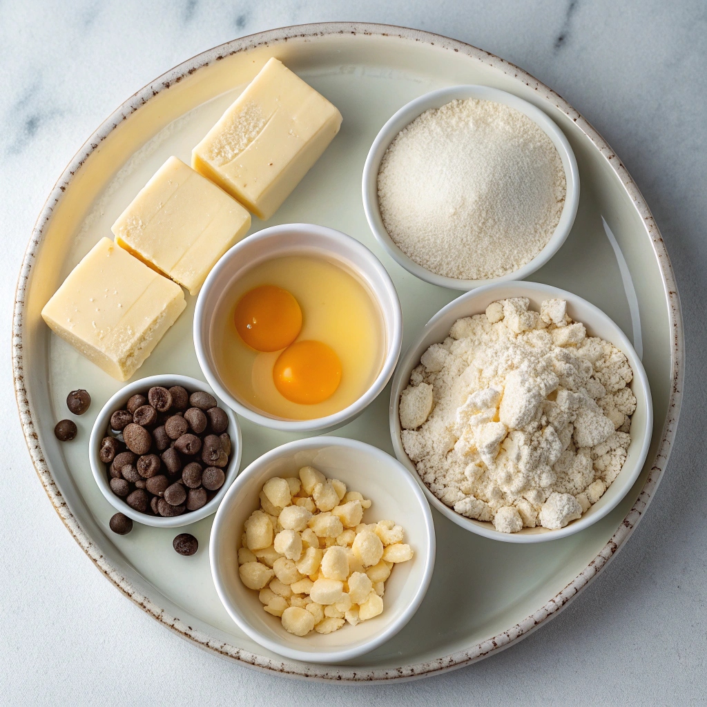 White Chocolate Chip Gingerbread Cookies Ingredients