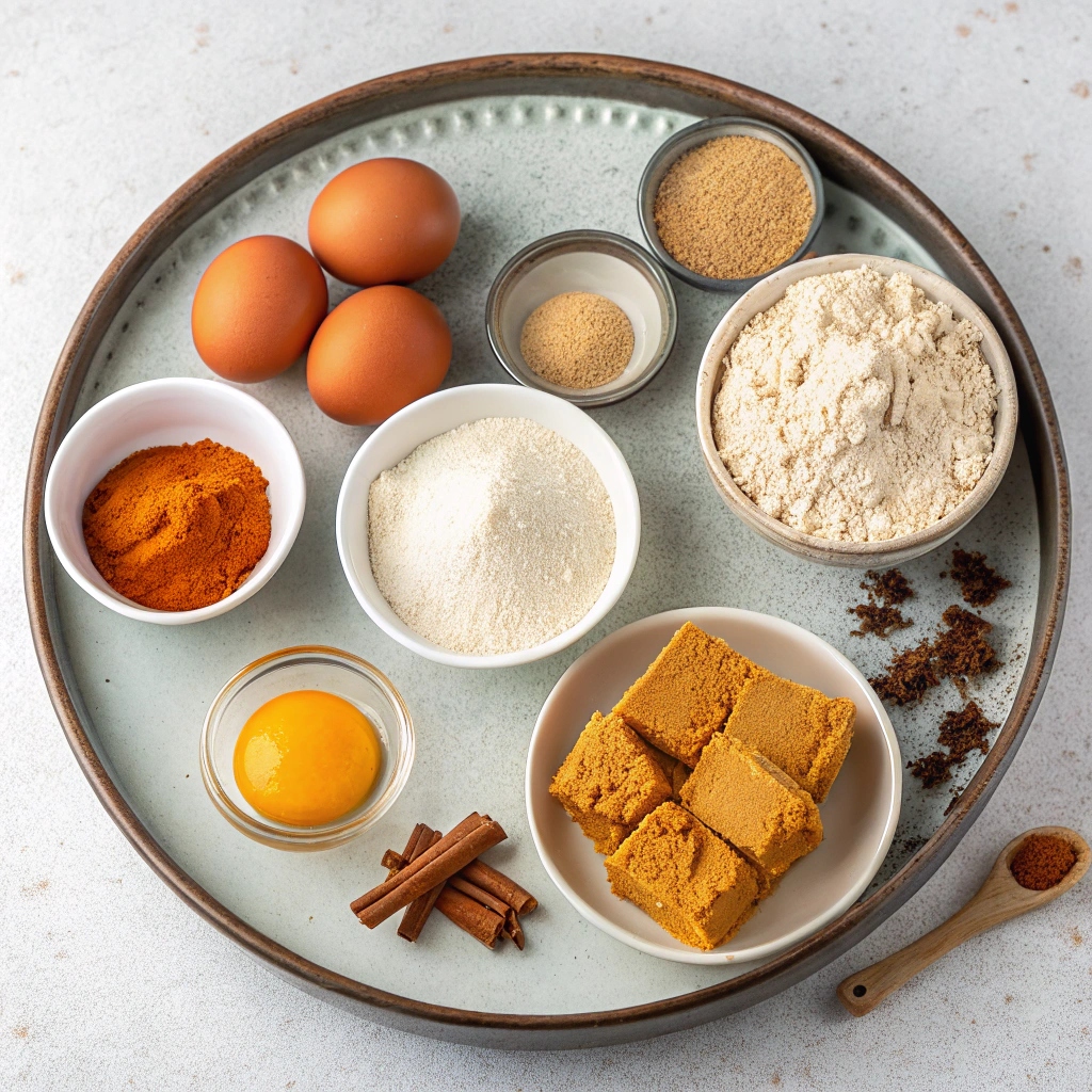 Pumpkin Bars Ingredients
