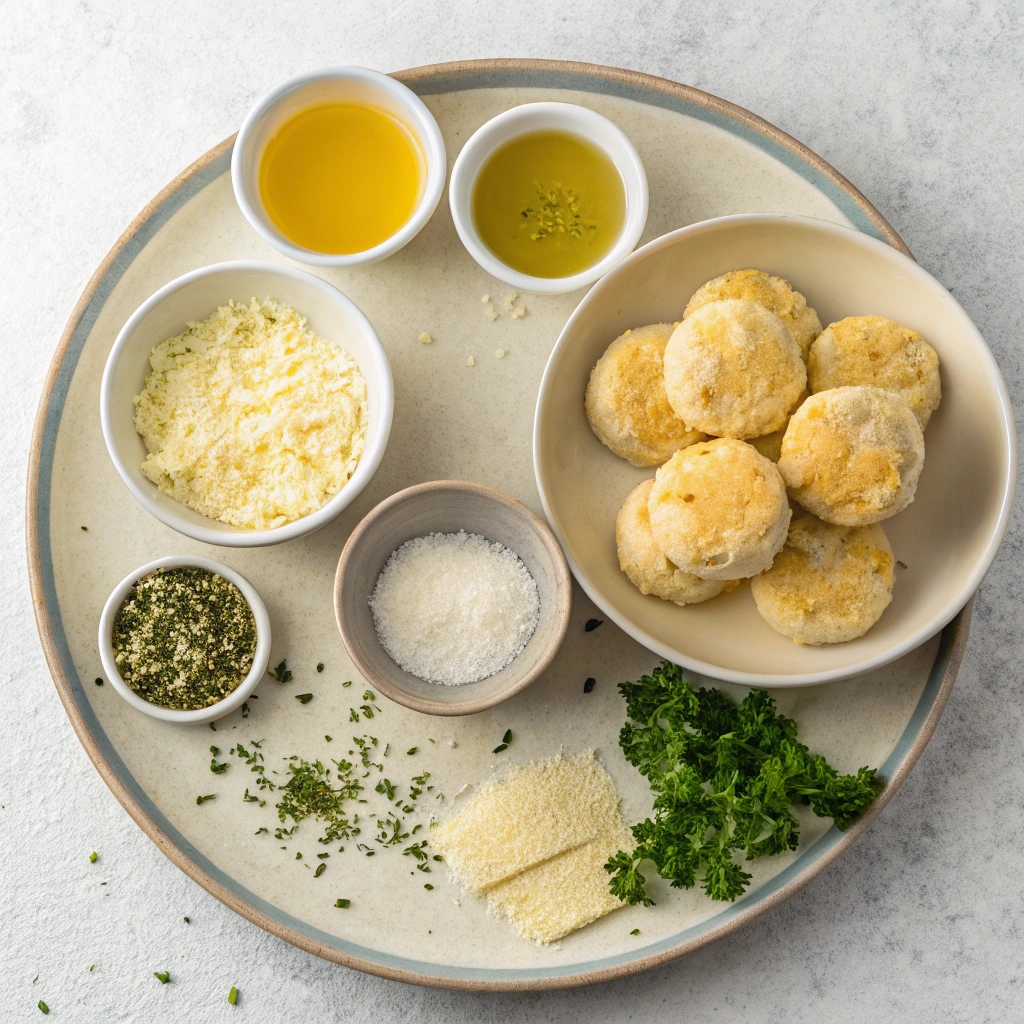 Easy Parmesan Knots Ingredients