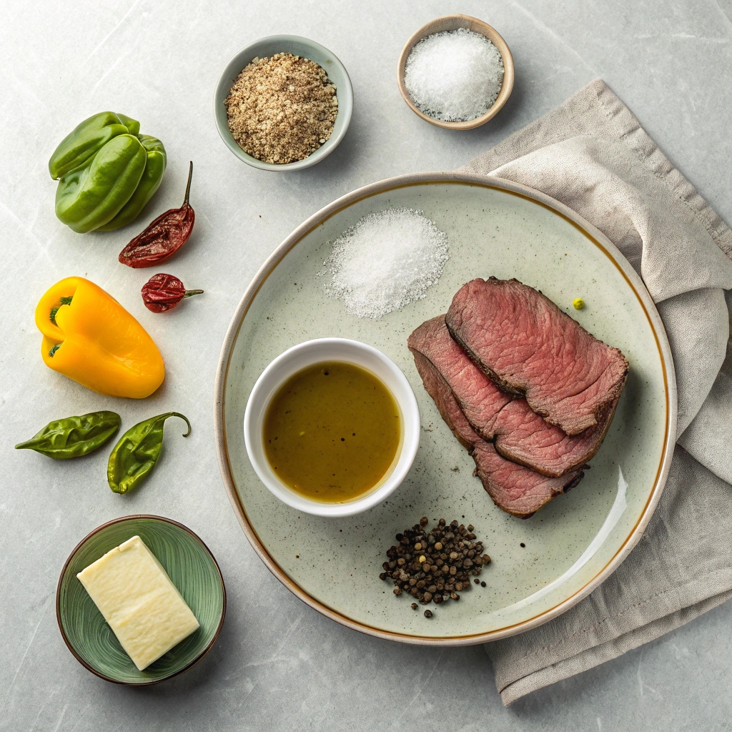 Slow Cooker Mississippi Pot Roast Ingredients
