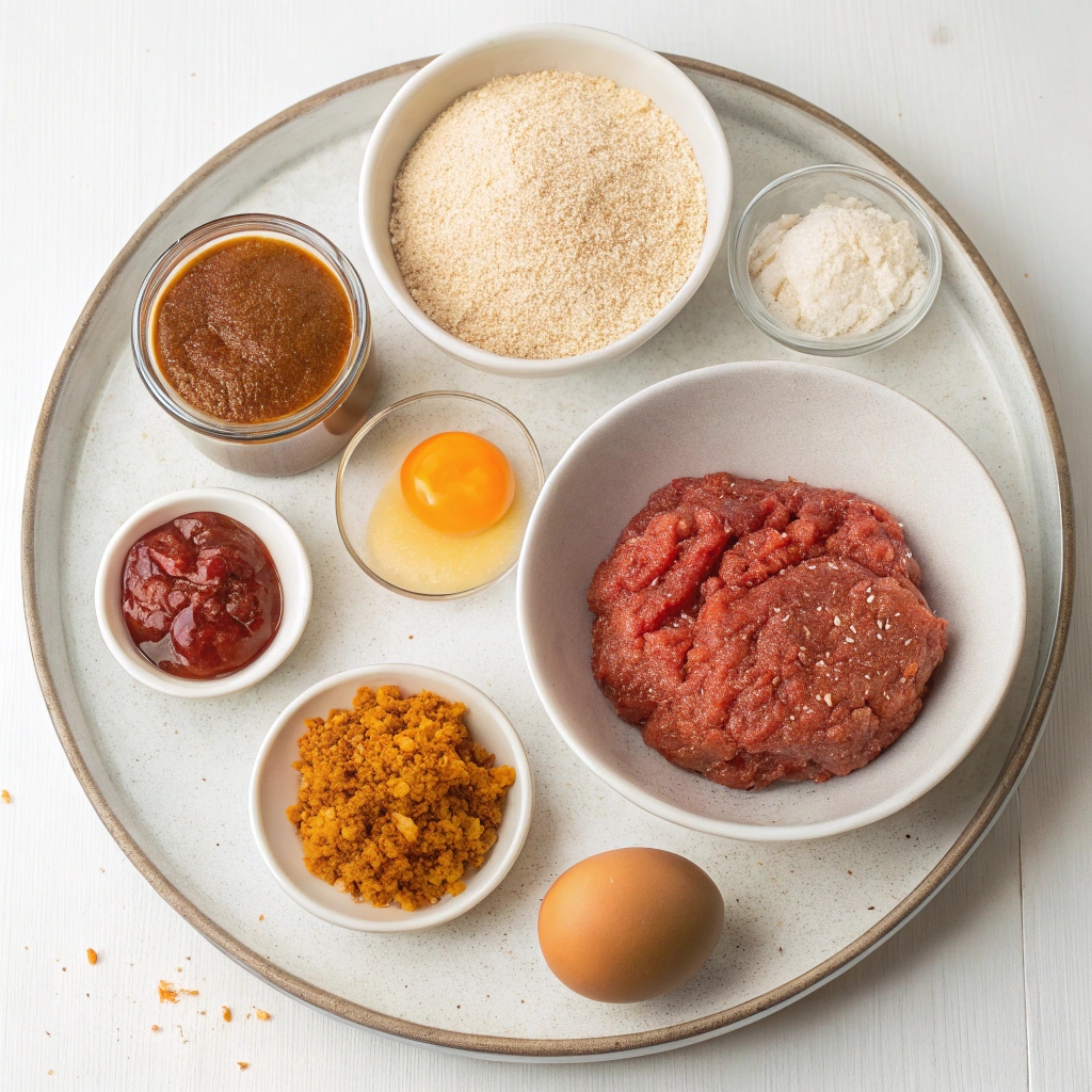 Sweet and Tangy Meatloaf Ingredients