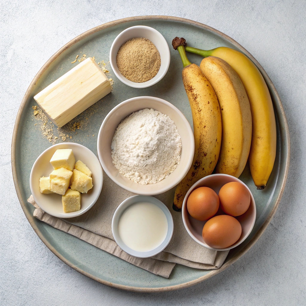 Nutella Banana Bread Ingredients
