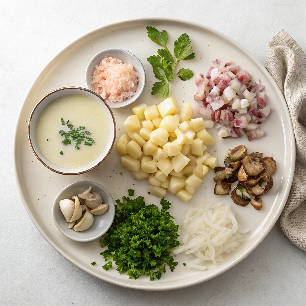 Slow Cooker New England Clam Chowder Ingredients