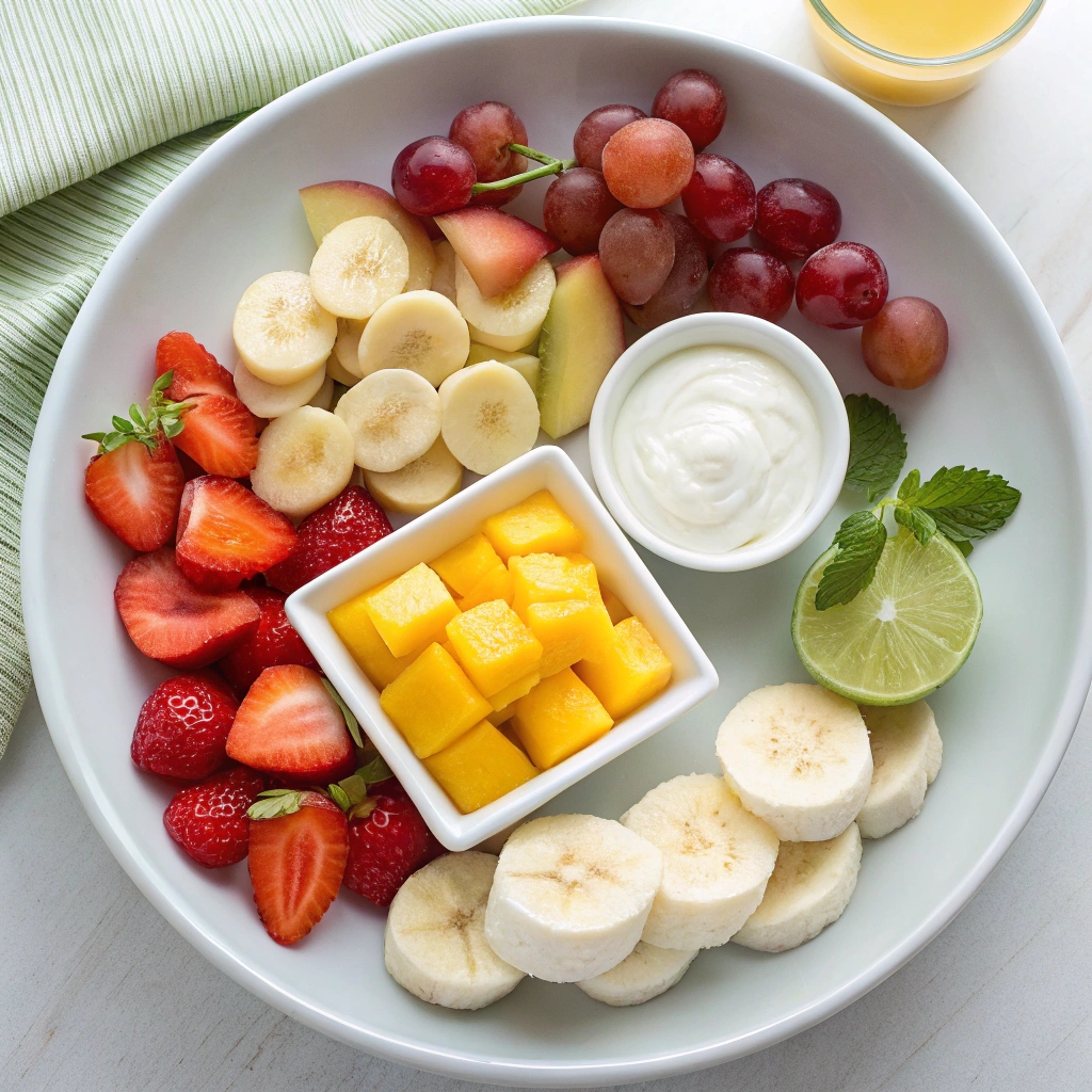 Creamy Yogurt Fresh Fruit Salad Ingredients