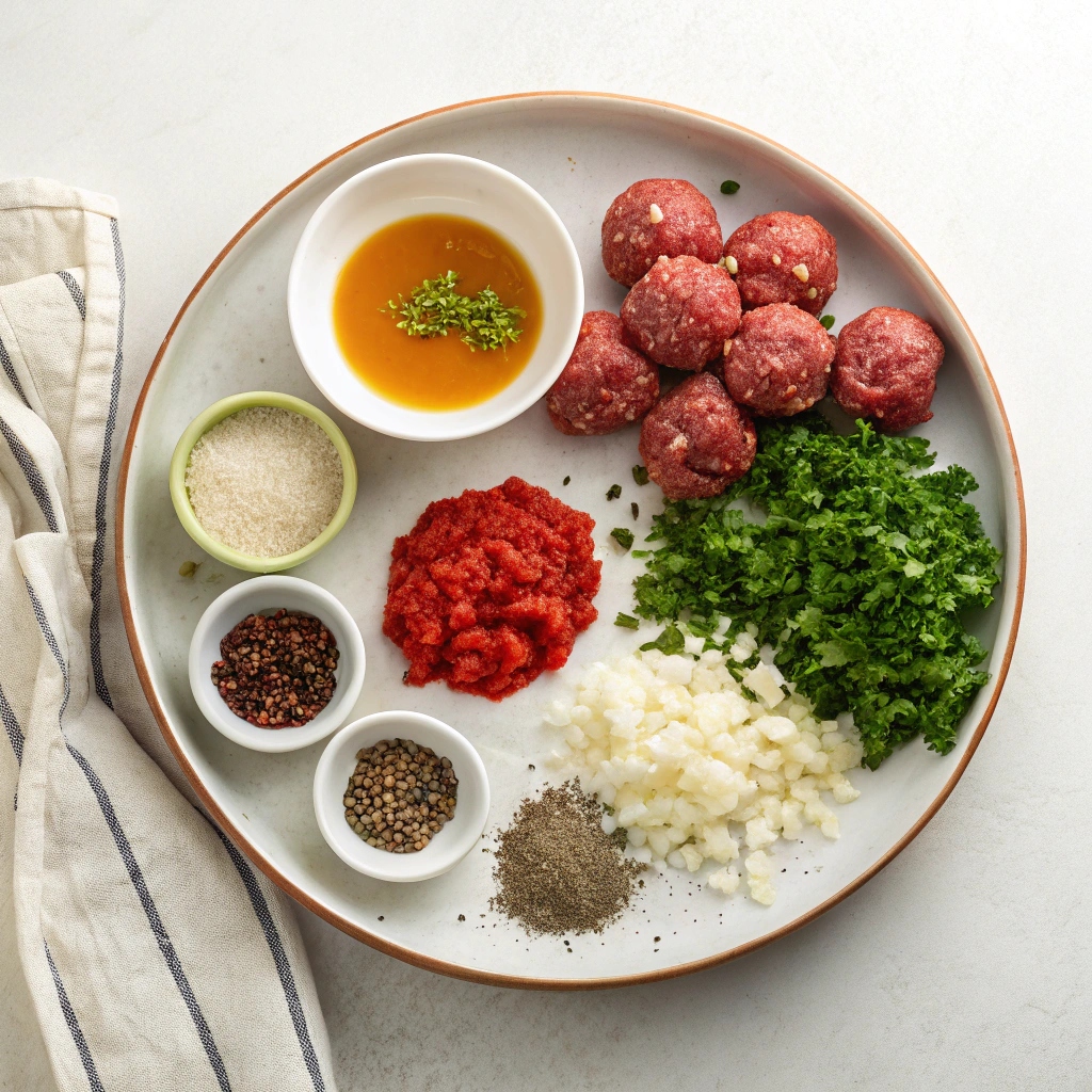 Porcupine Meatballs Ingredients