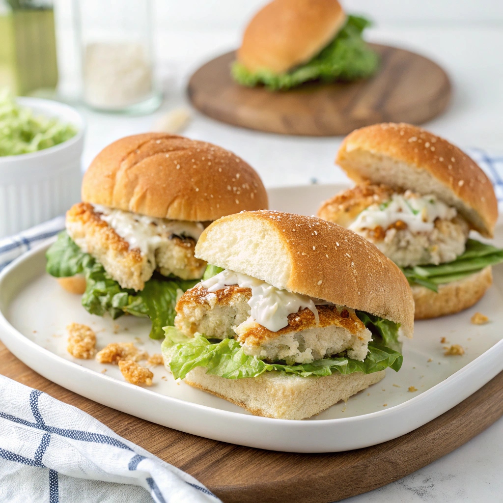 Instant Pot Chicken Caesar Sandwiches