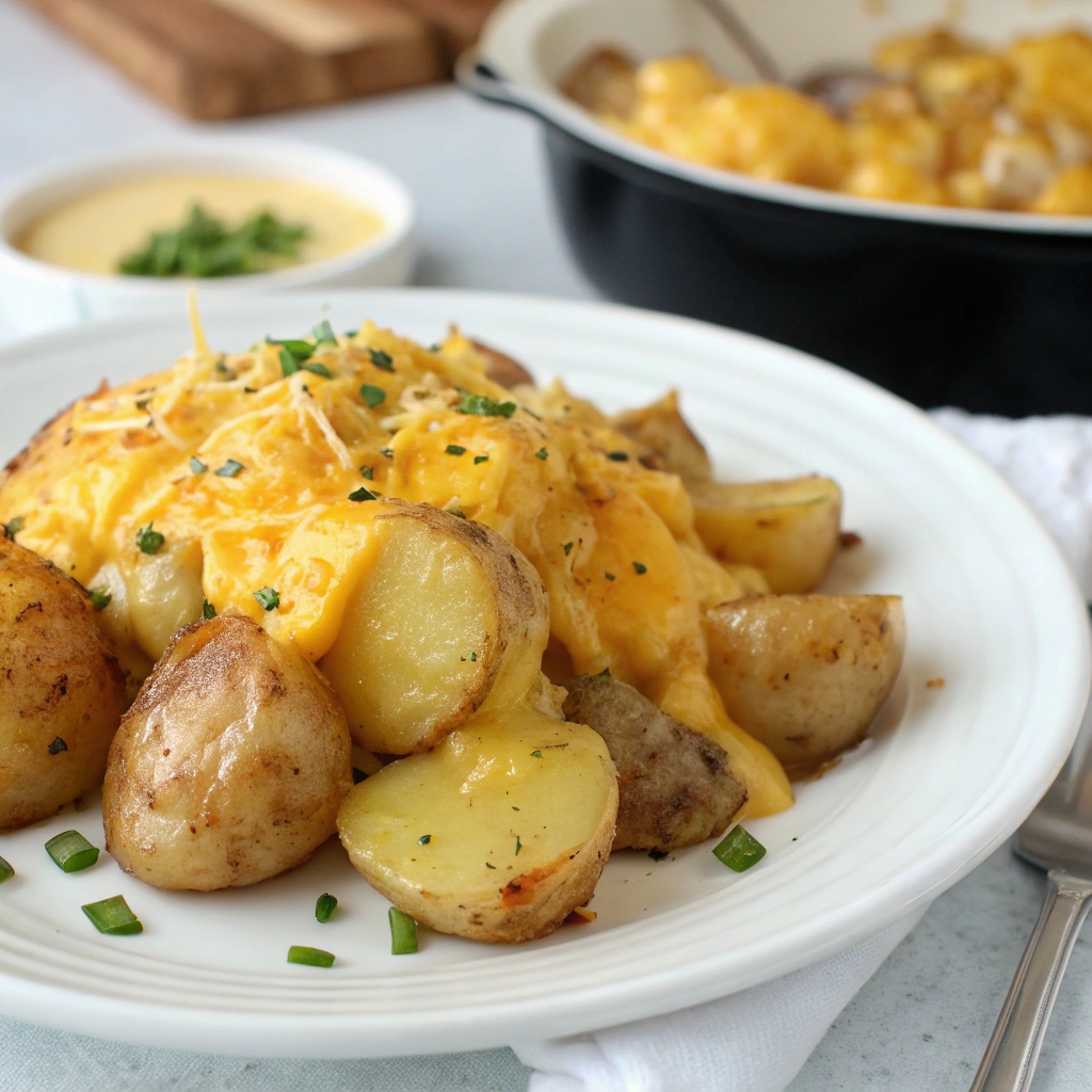 Slow Cooker Cheesy Potatoes