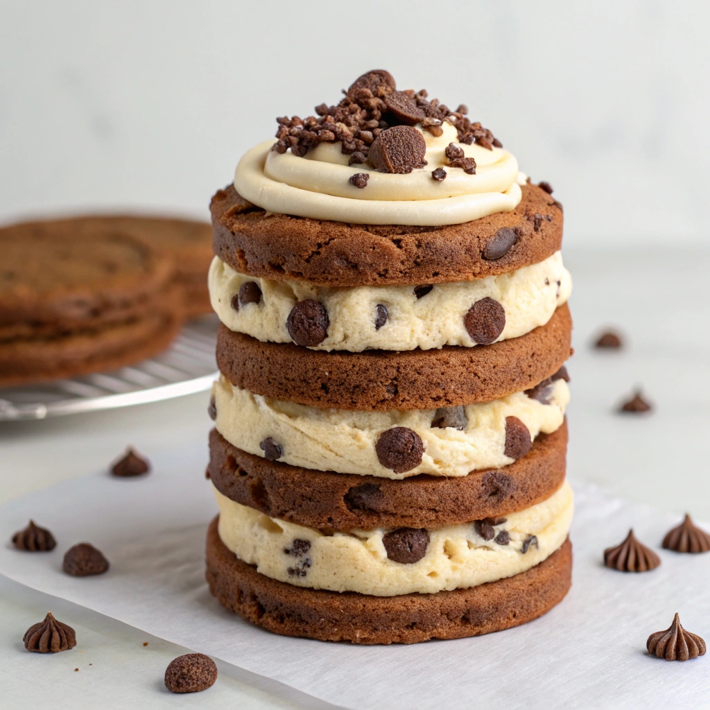 Layered Chocolate Chip Cookie Dessert