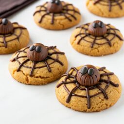 Peanut Butter Spider Cookies
