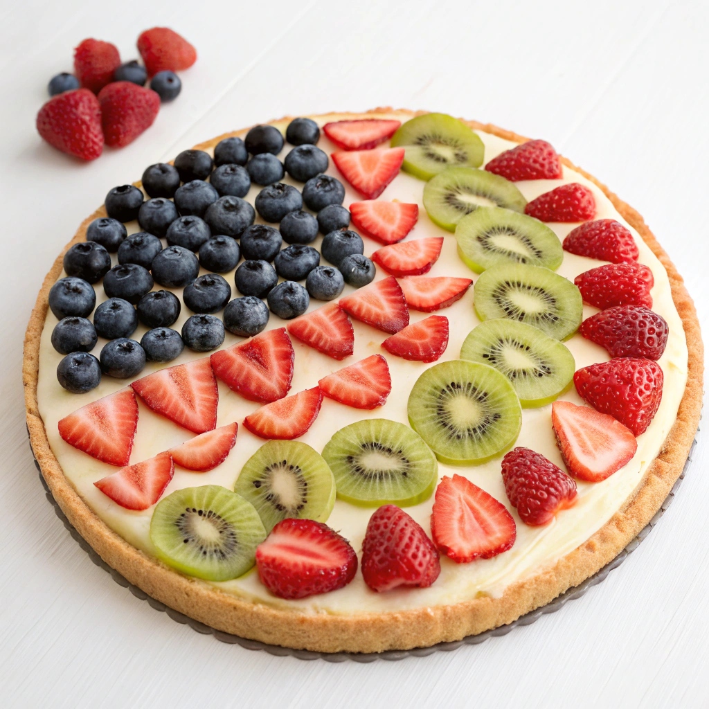 Patriotic Fruit Pizza