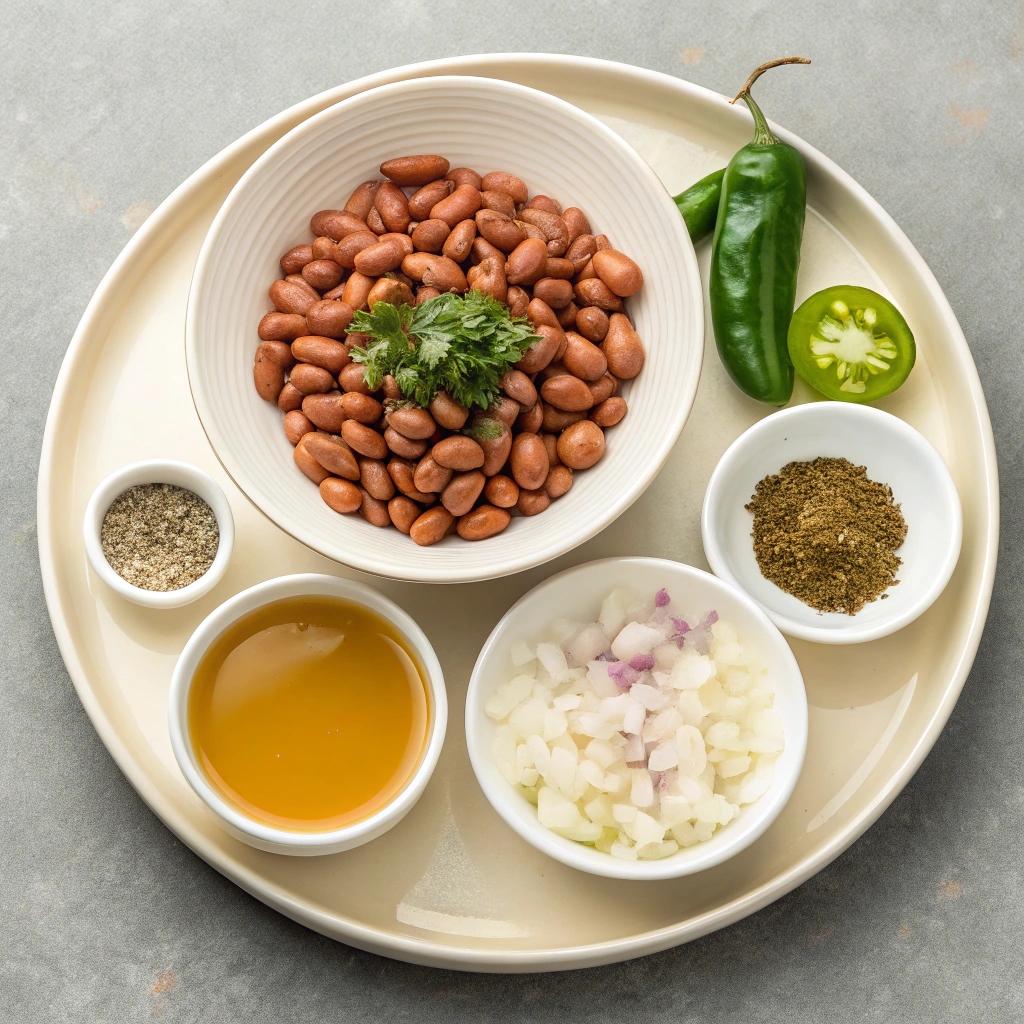 Instant Pot Refried Beans (Restaurant Style) Ingredients