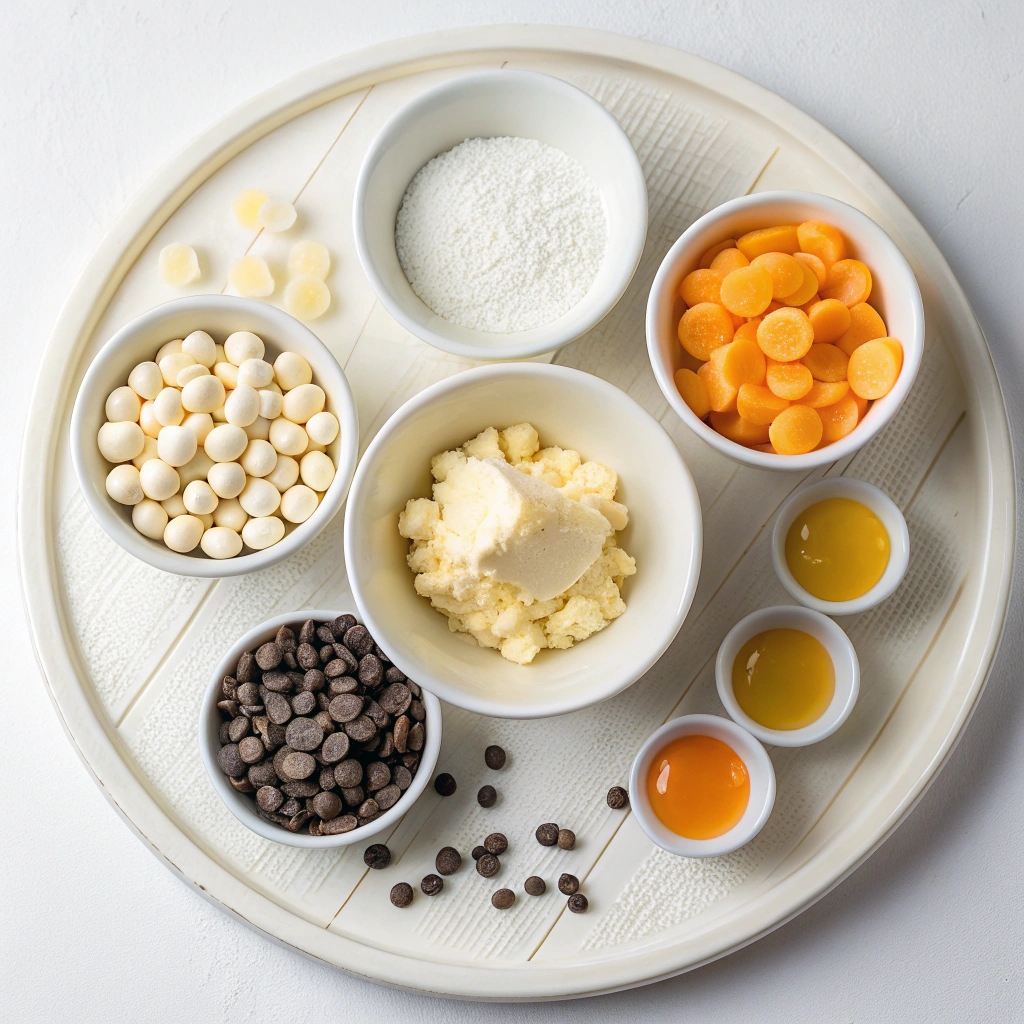 Candy Corn Fudge Ingredients