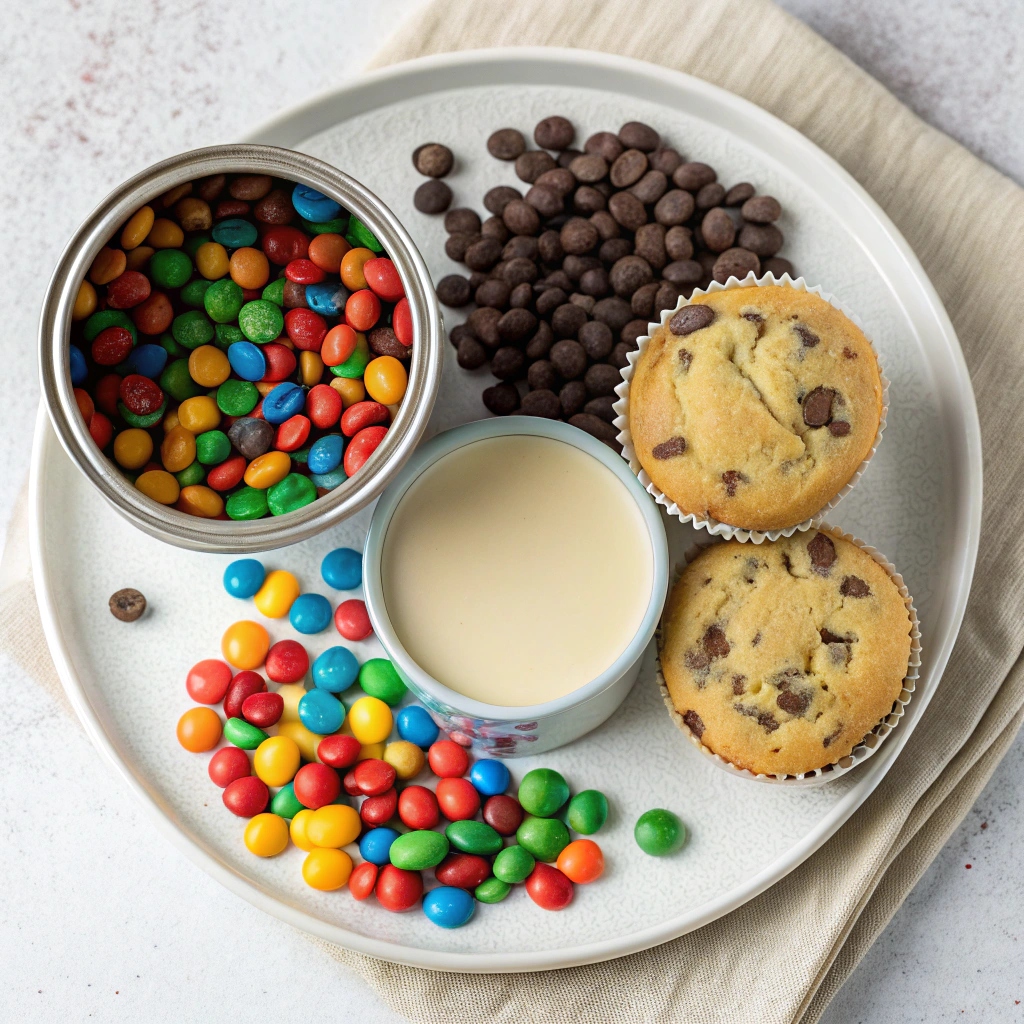 3 Ingredient M&M Fudge Ingredients