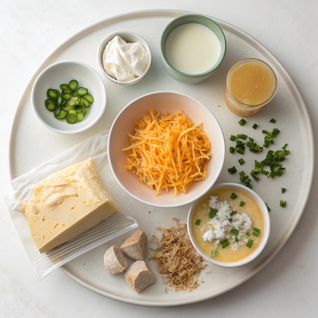 Slow Cooker Cheesy Potatoes Ingredients