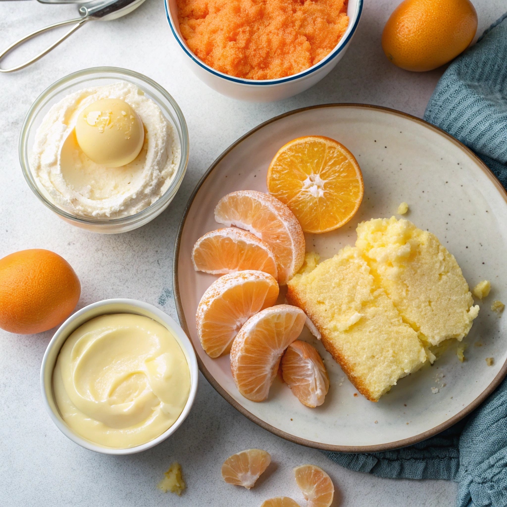 Pineapple Orange Cake (Pig Pickin’ Cake) Ingredients