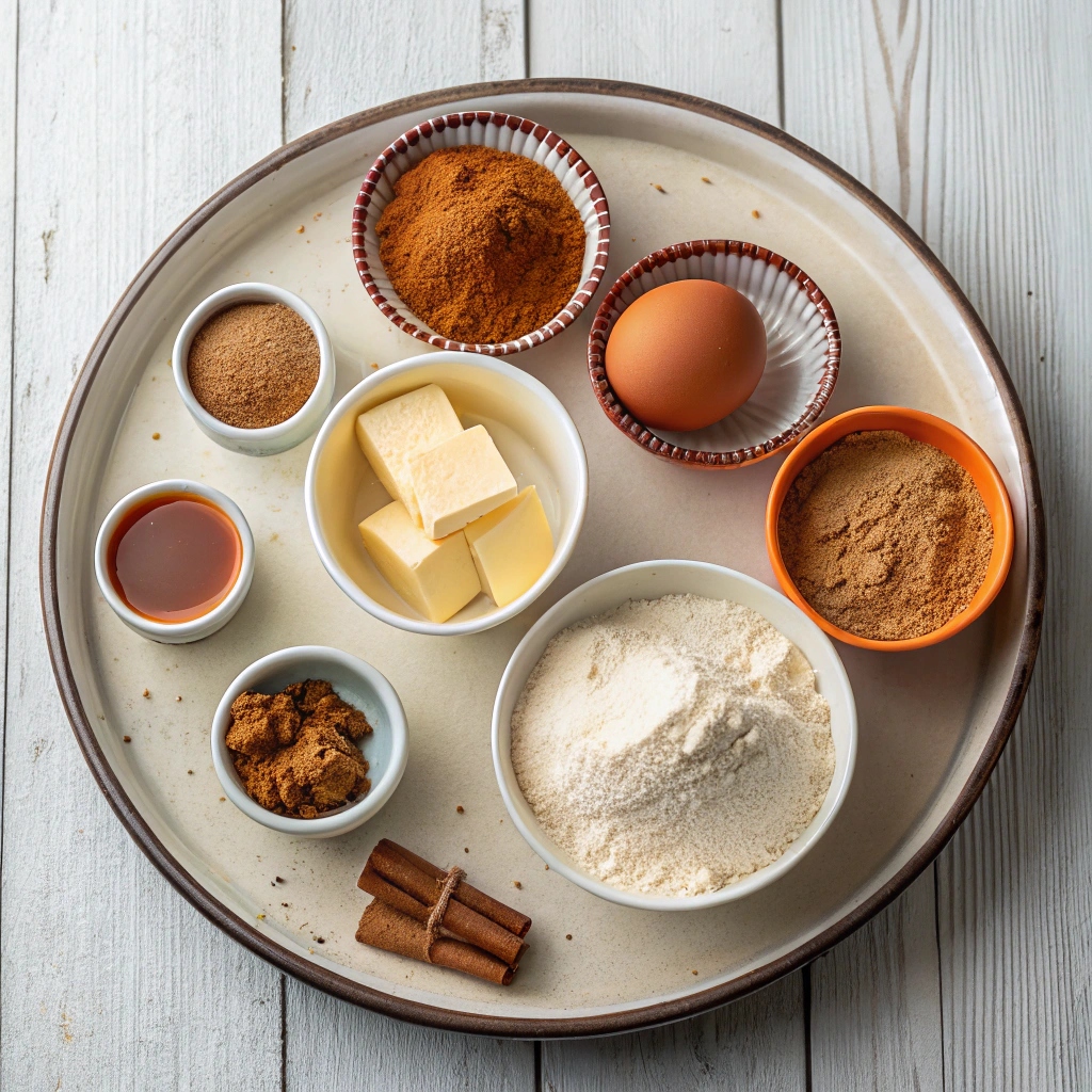 Pumpkin Cookies with Cinnamon Buttercream Frosting Ingredients