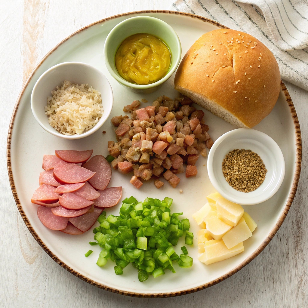 Slow Cooker Ham and Pineapple Sandwiches Ingredients