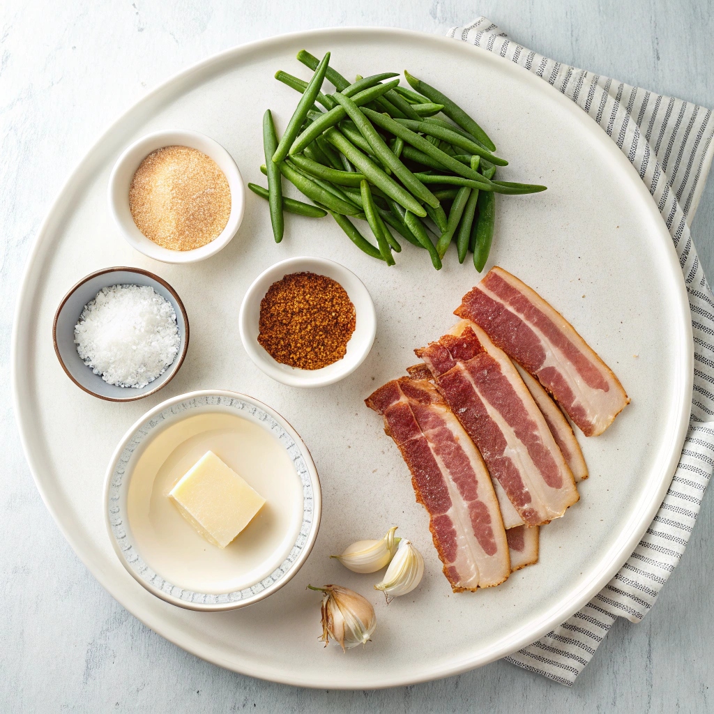 Brown Sugar and Bacon Green Beans Ingredients
